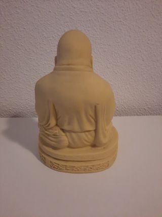 Figura buda de la suerte,de marmolina