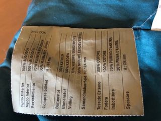 Anorak plumífero Talla XL