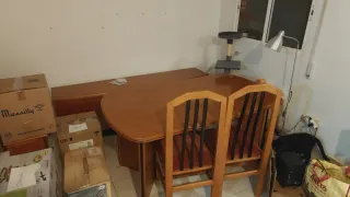 Mesa comedor y 8 sillas madera