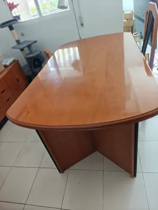 Mesa comedor y 8 sillas madera