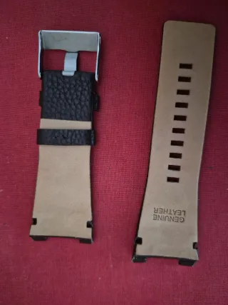 Correa de reloj de cuero marrón