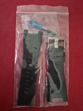 Correa de reloj de cuero marrón