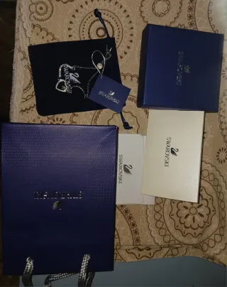 Pulsera Swarovski Corazón Plata y Cristales