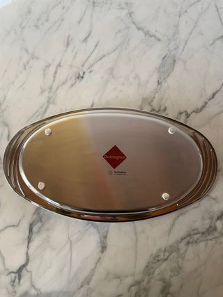 Pirofila da forno ovale con ciotola in acciaio