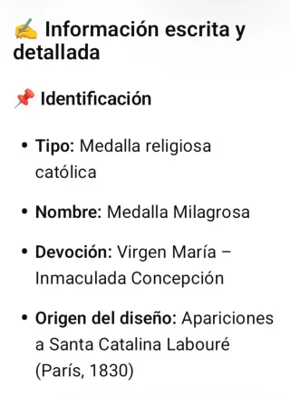 Medalla  religiosa