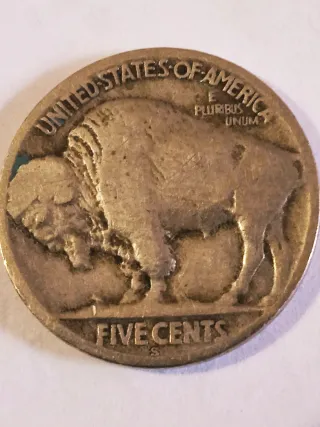 MONEDA FIVI CENTS.1919S.BUFALO.BUENA FECHA.