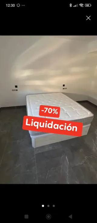Canapé y Colchón -70% Liquidación