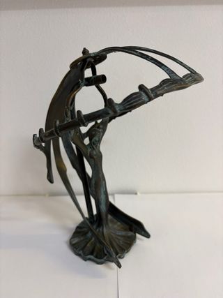 Lampada bronzo stile Art Nouveau