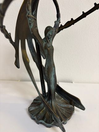 Lampada bronzo stile Art Nouveau