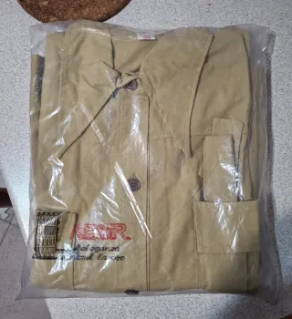 Camice da lavoro lungo con cinturino