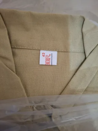 Camice da lavoro lungo con cinturino