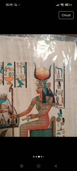 Dipinto su papiro egizio