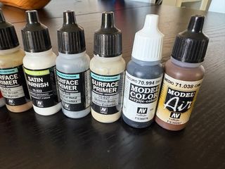 Set pinturas para miniaturas