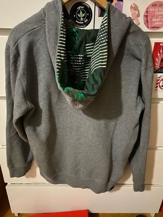 Vans Sudadera Gris y Verde