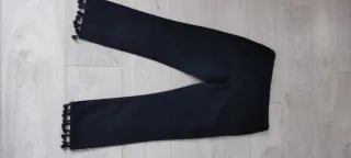 Tejanos negros con flecos