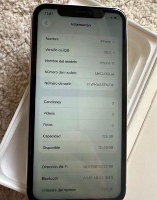 iPhone 11 128GB Blanco