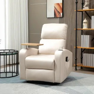 Poltrona Massaggiante e Reclinabile con Poggiapied