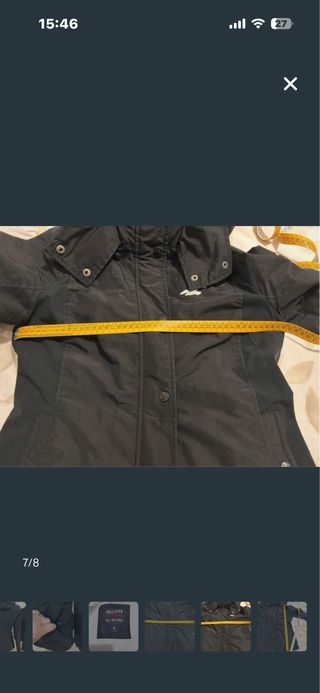 Chaqueta Hollister Negra Mujer Talla M