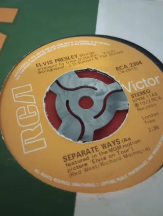 Elvis Presley Separate Ways Single RCA 2304