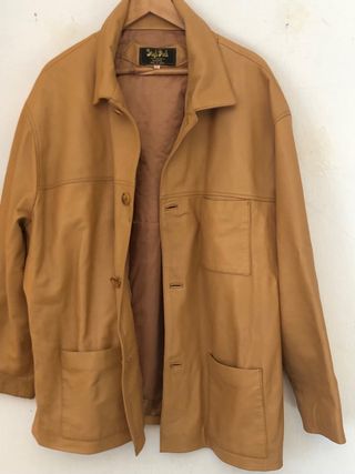 Chaqueta de piel mostaza Piel finisima. Nueva.