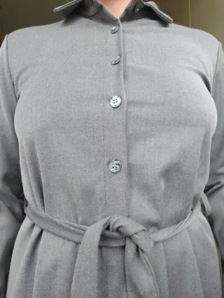 Vestito Made in Italy taglia unica grigio