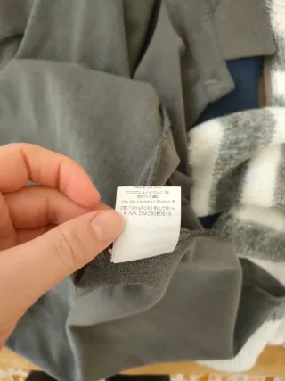 Vestito Made in Italy taglia unica grigio