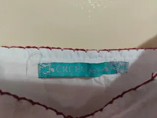 Top bordado suizo blanco XL