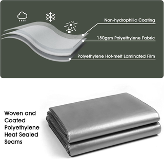 Telo Impermeabile Esterno 3x5m 180 g/m² PE con Rin