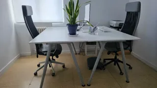 Mesas grandes oficina seminuevas de Ikea, blanco