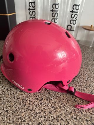 Casco Oxelo rosa infantil 55-58 cm
