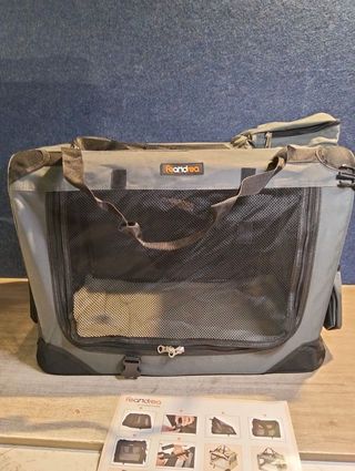 FEANDREA Transportín para Gatos y Perros, Plegable, Tamaño L, Tela Oxford