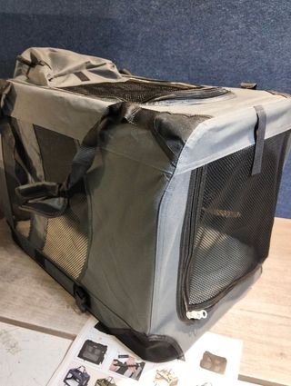 FEANDREA Transportín para Gatos y Perros, Plegable, Tamaño L, Tela Oxford