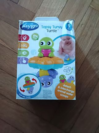 Juguete de baño Playgro Topsy Turvy Turtle