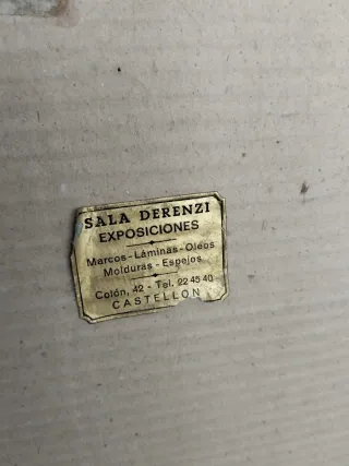 2 Láminas enmarcadas reproducción Tapiz 60x70cm
