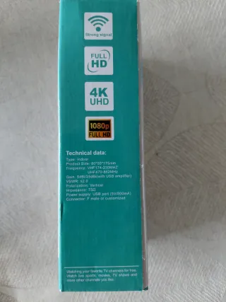 Antena portátil TV. HD ANTENNA