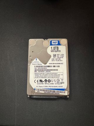 Disco Duro 1TB HDD 2.5” WD AVERIADO para piezas