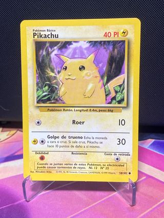 Carta Pokémon Pikachu 58/102