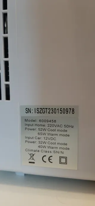 Mini nevera blanca Ambiano