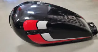 Depósito Yamaha SR250 Negro/Rojo/Blanco