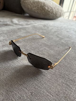 Gafas Cartier Negras y Doradas