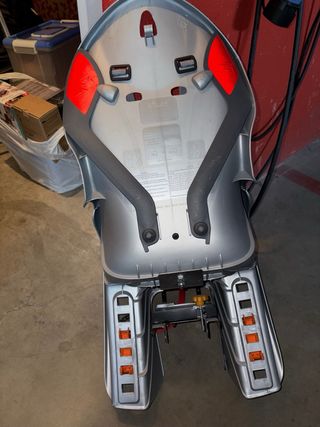 Silla Portabebés Bicicleta Gris/Naranja