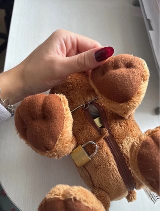 Hucha peluche oso marrón