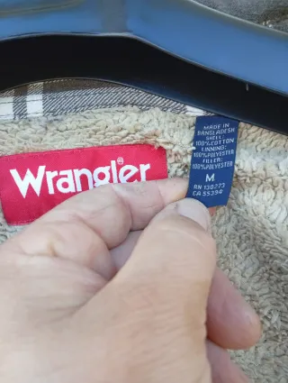 Giacca-Camicia Flanella Wrangler Marrone Bianco