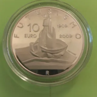 Moneta Italia 10 Euro Argento PROOF 2009