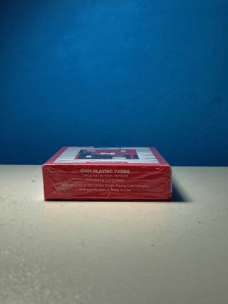 Sinis Playing Cards Raspberry and Black