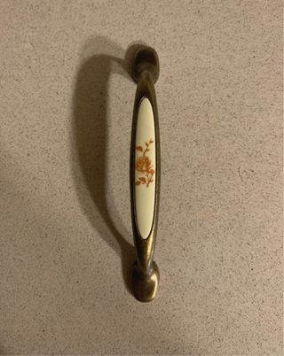 Pomelli decorativi beige e oro n. 30 pezzi