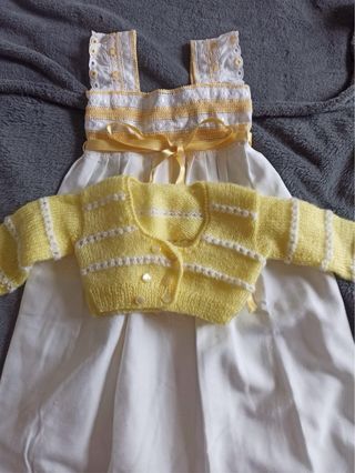 Conjunto Ropa Primera Puesta Hecho a Mano