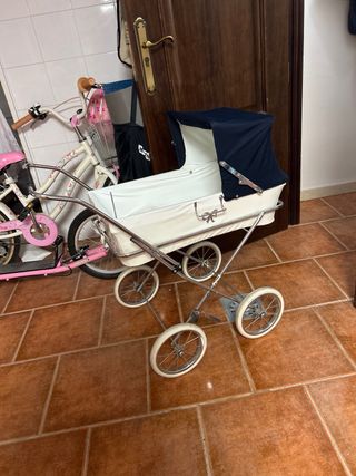 Carro de bebé BBLux rosa y azul marino