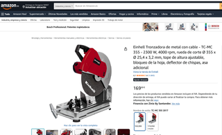 Einhell Tronzadora Metal 355mm
