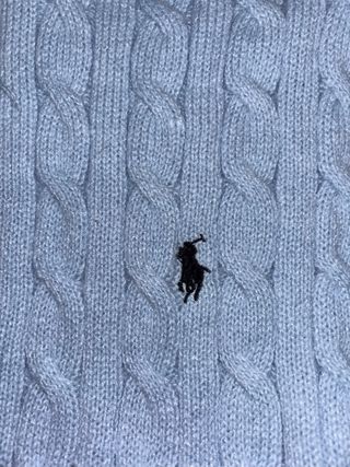 Maglione Ralph Lauren Azzurro Mezza Zip